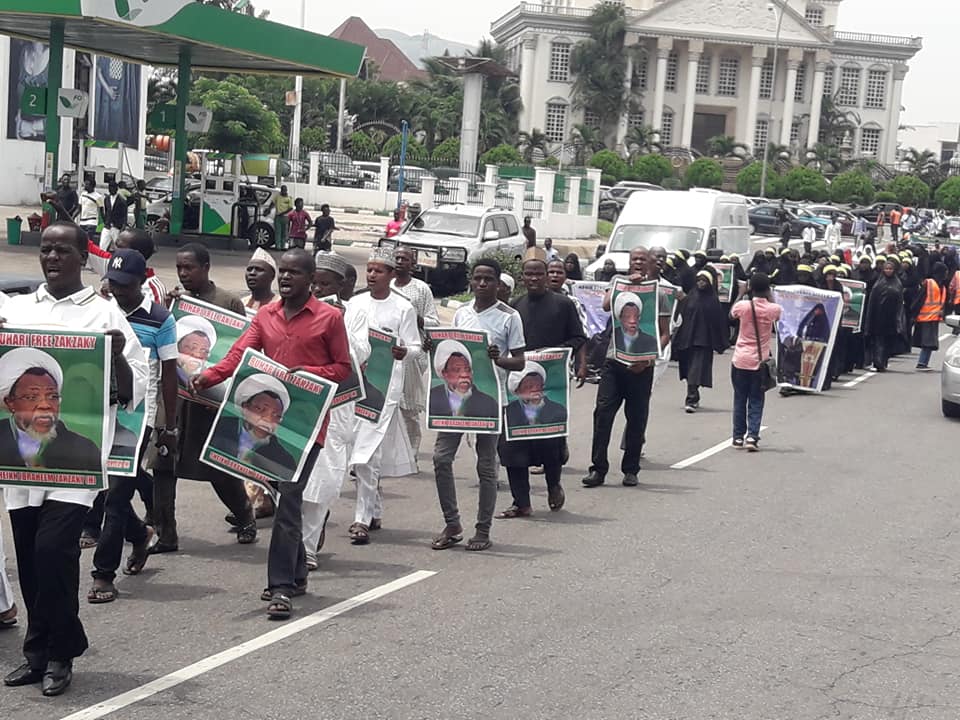  free zakzaky protest in abuja on wed 19th of june 2019